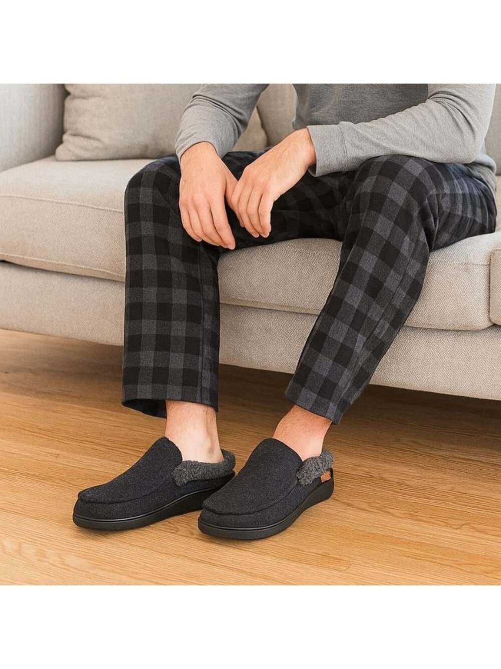 Dearfoam Loafer Slippers Mens 9/10 Indoor Outdoor Leisure House shoes Loungewear